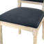 French Country Upholstered  Dining Chairs with Square Back, Wire drawing and carving techniques-1595673366-1595673360