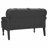 Vidaxl Chesterfield Bench Black 47.05 X 25.39 X 29.53 In Faux Leather-1331727810