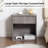 Nightstand with Drawer & Open Shelf, Modern Bedside Table with Storage, Wood End Table for Bedroom or Living Room
