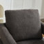 Fauteuil d'appoint pivotant revêtu de tissu bouclé-112730290