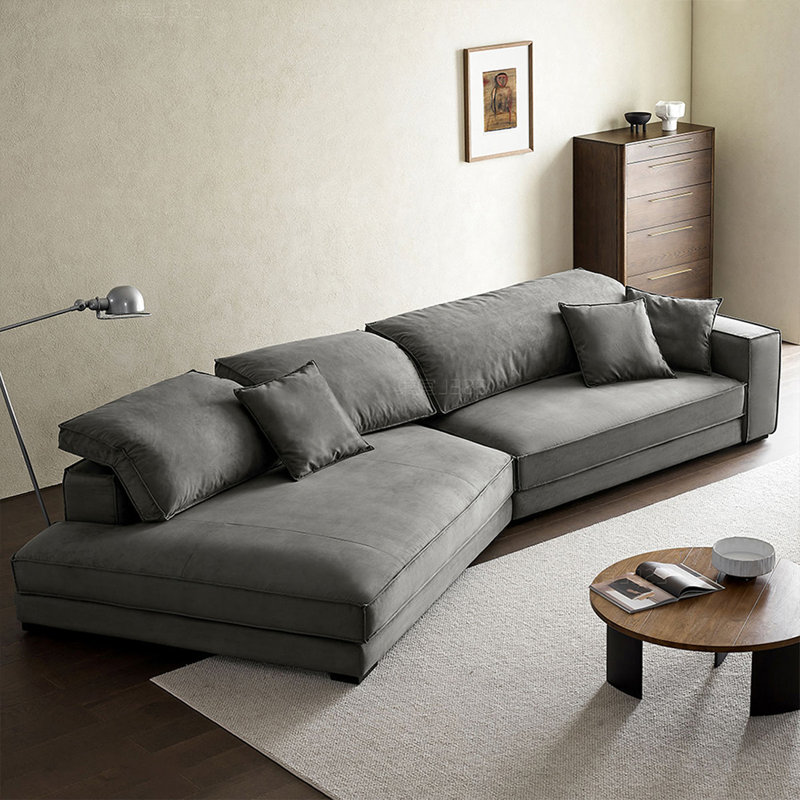 Canapé modulaire 2 pièces rembourré, H 37,4 po x l 135,83 po x P 66,93 po, Orienté à gauche (vu de face)