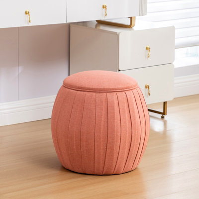 Lingel Round Accent Storage Ottoman by House of Hampton