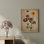 " Brown Floral Rustic Artwork Framed Prints Posters Bathroom Small Wall Art "