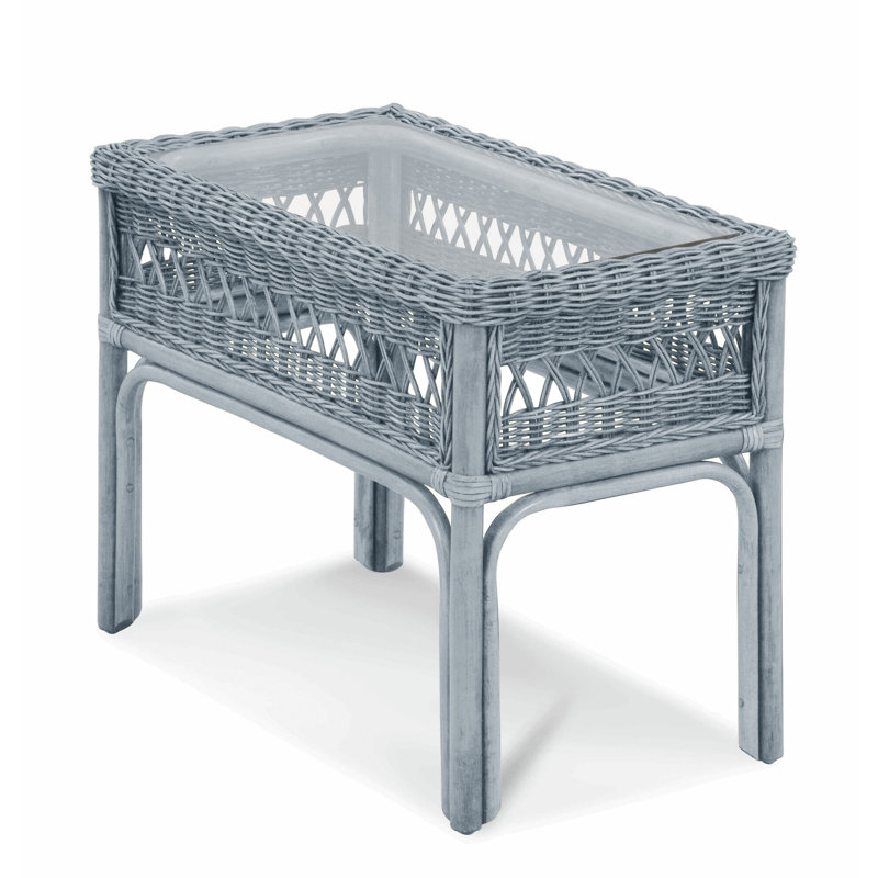 Nassau End Table, Sea Glass, 22.5" H x 17" W x 30" D