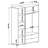 Modern White Wardrobe with Numerous Shelves, 51.2 x 72.0 x 17.7 inches | 100% Melamine Coated Particle Board, Thickness: 0.7 inches | Wall-Mountable Design, Perfect for Stylish Home Organization and Storage Solutions-1346483370