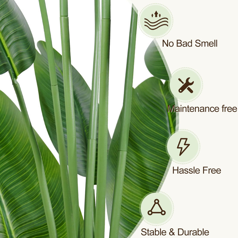 Rontez Faux Plant, 150cm H x 20.5cm W x 18.5cm D