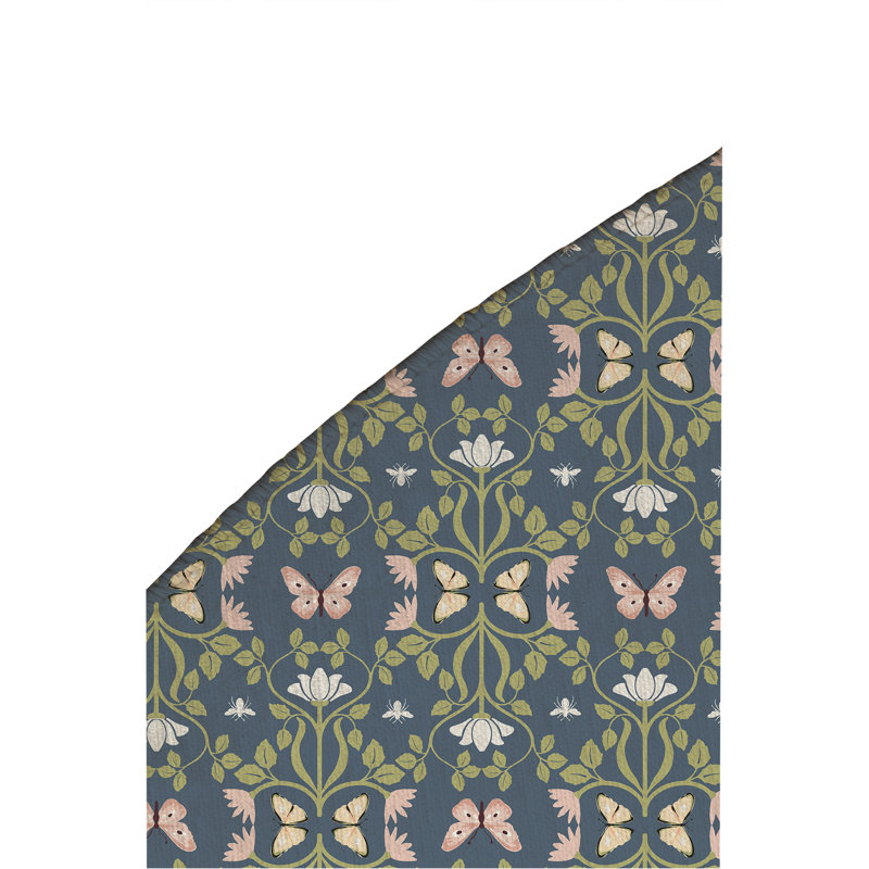 Tapis de jeu Bees & Butterflies, Bleu / Vert / Rose