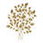 Metal Large Metallic Leaf Gold Wall Decor