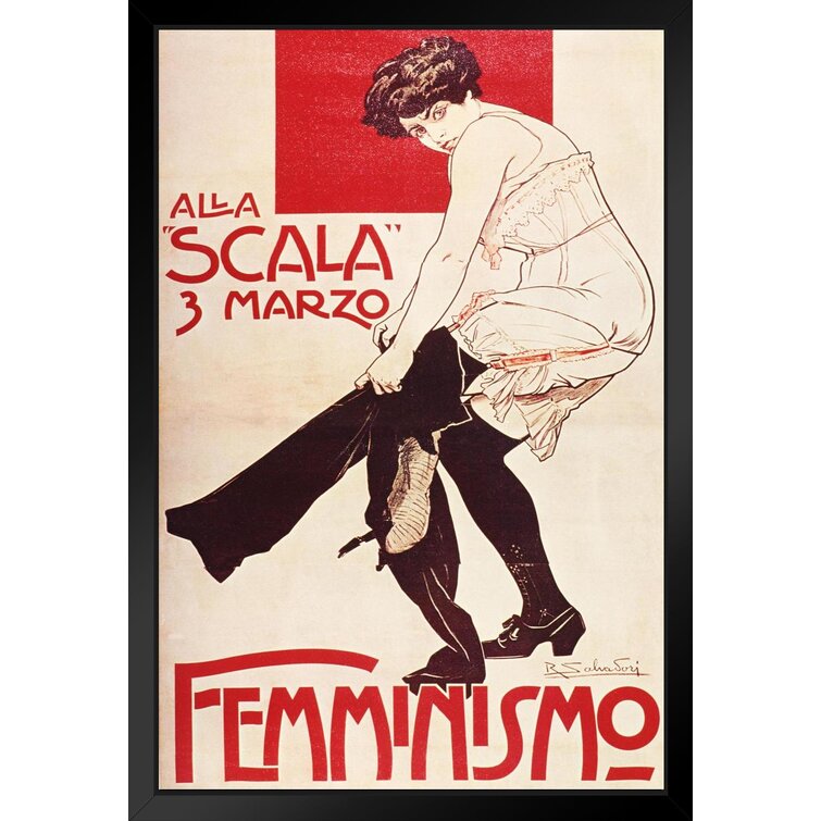 Red Barrel Studio® Feminist Reunion Of The Socialist League 1906 French  Female Empowerment Feminism Woman Women Rights Matricentric Empowering  Equality Justice Freedom Black Wood Framed Art Poster 14x20 Framed On Paper  Print