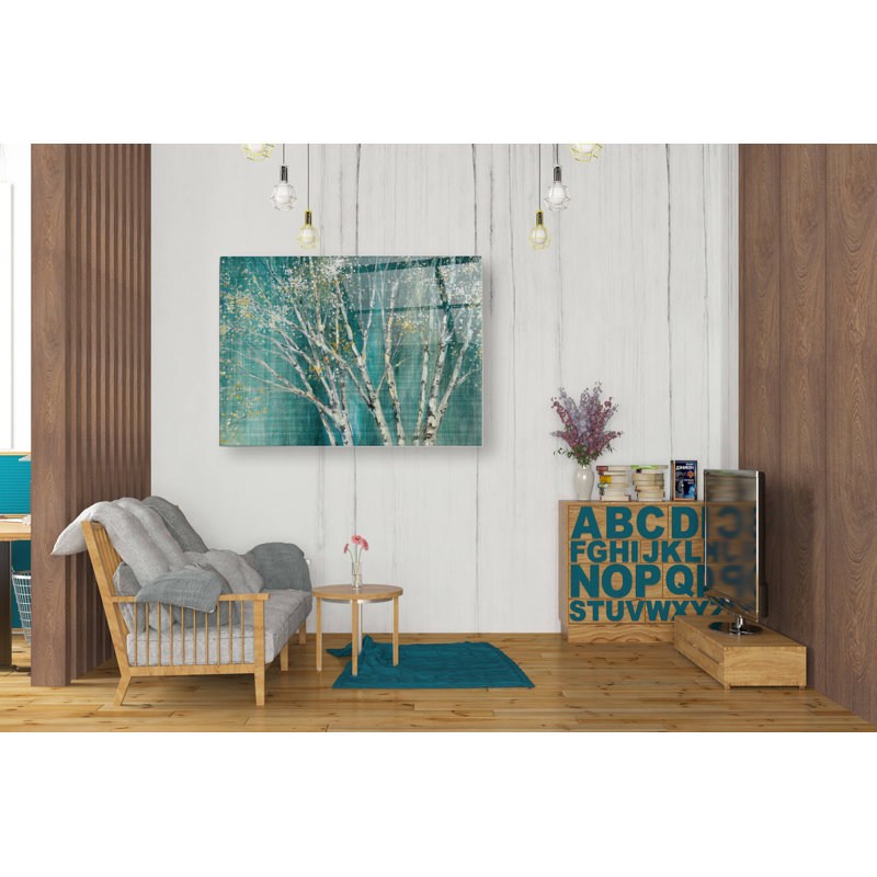 «Blue Birch» par Julia Purinton, H 24 po x l 36 po x P 0,2 po
