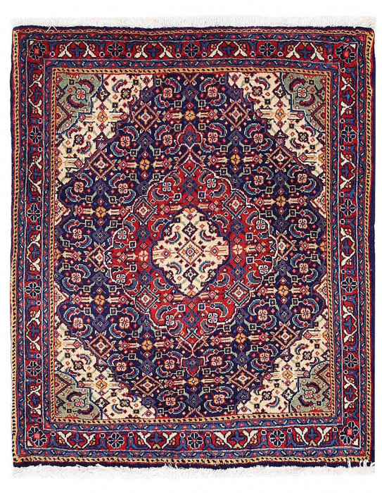 Chinika Hand Knotted Wool Area Rug in Beige
