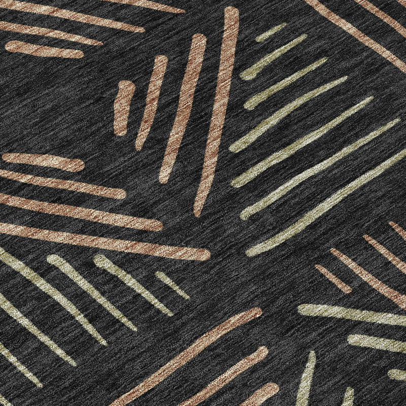 Machine Washable Indoor/Outdoor Kugler ACN2413 Geometric Rug, Rectangle 10' x 14'