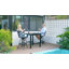 Tabourets de bar pivotants en aluminium avec coussin Sunbrella-151713294