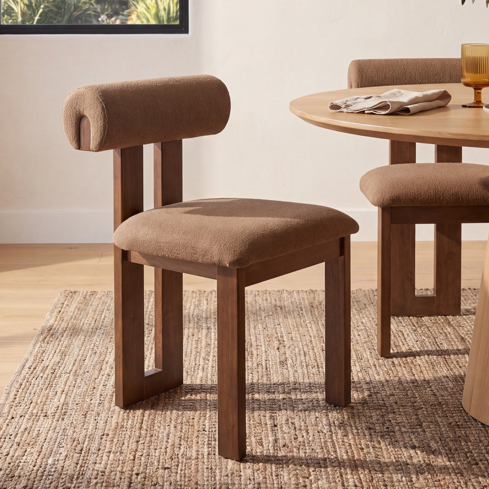 Ardith Oak Dining Chair, Brown, Medium Brown