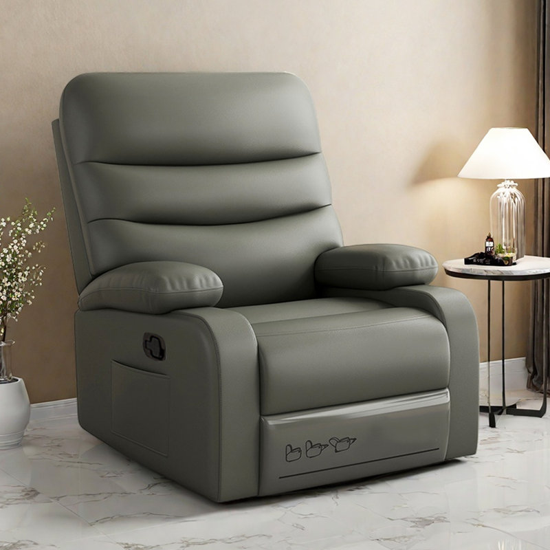 Fauteuil inclinable manuel ergonomique, Gris foncé