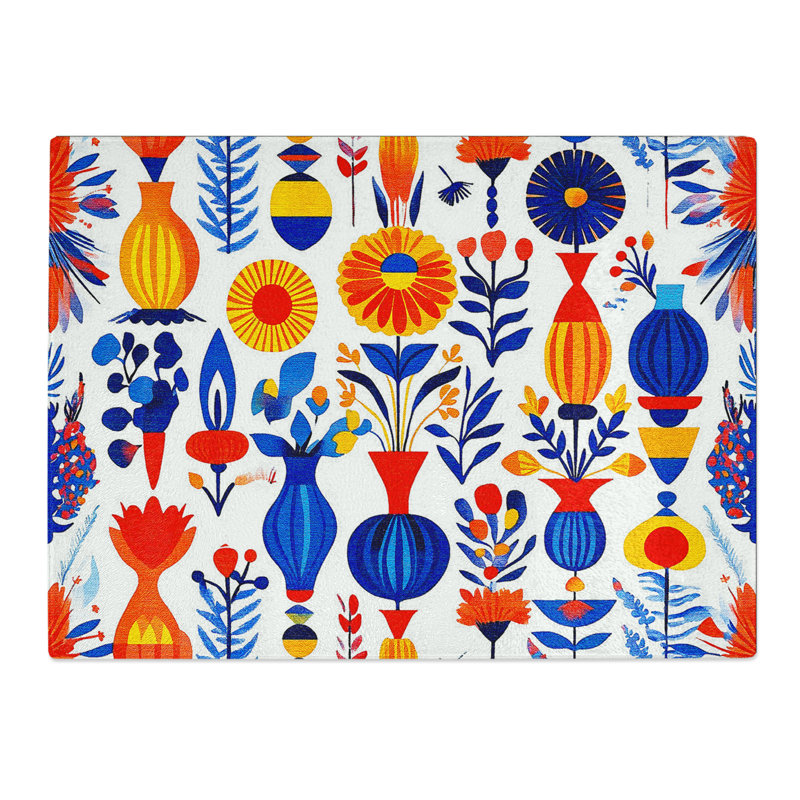 Scandinavian Pattern Vol.2  Glass Chopping Board