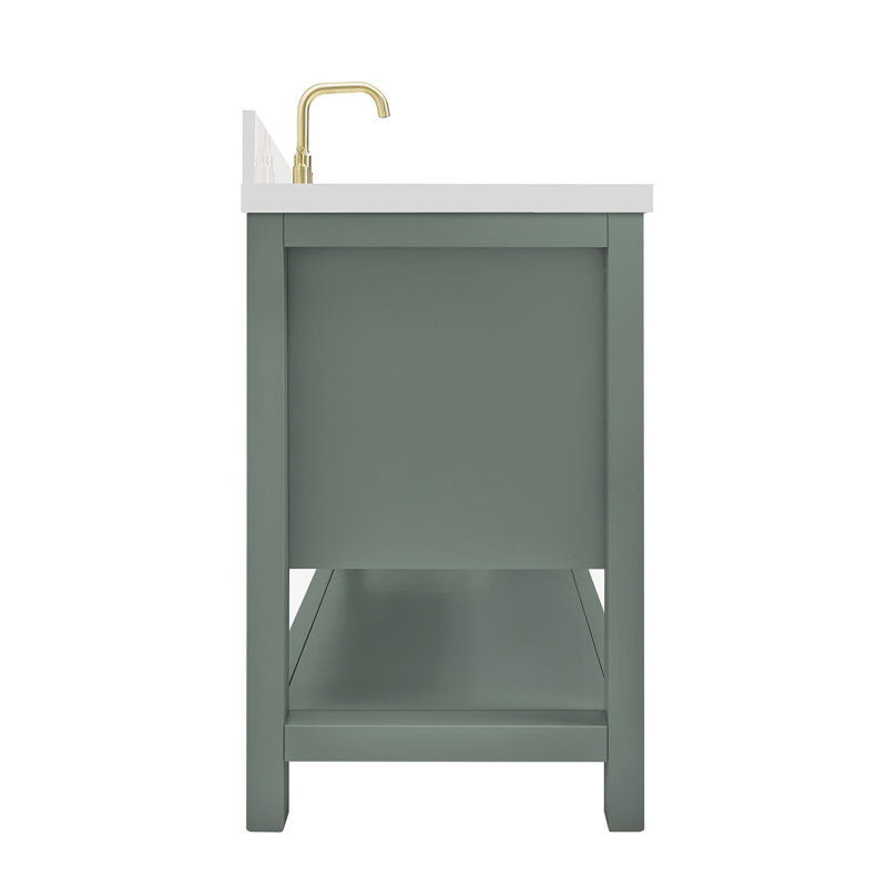 Magnolia Bath Vanity Rectangular Basin S049SWQ, Oval, Vintage Green