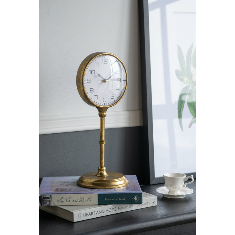 Horloge de table en fer d'inspiration rétro
