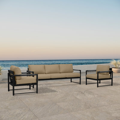 Avrilyn 5 - Person Patio Conversation Sets with Cushions
