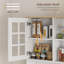 Armoire de rangement autoportante avec huche