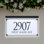 Plaque d'adresse 2 lignes Trajan