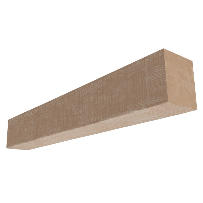 Manteau de cheminée Rustic Sawn Heritage Timber, Vanille Chai, H 5,5 po x l 66 po x P 7,5 po