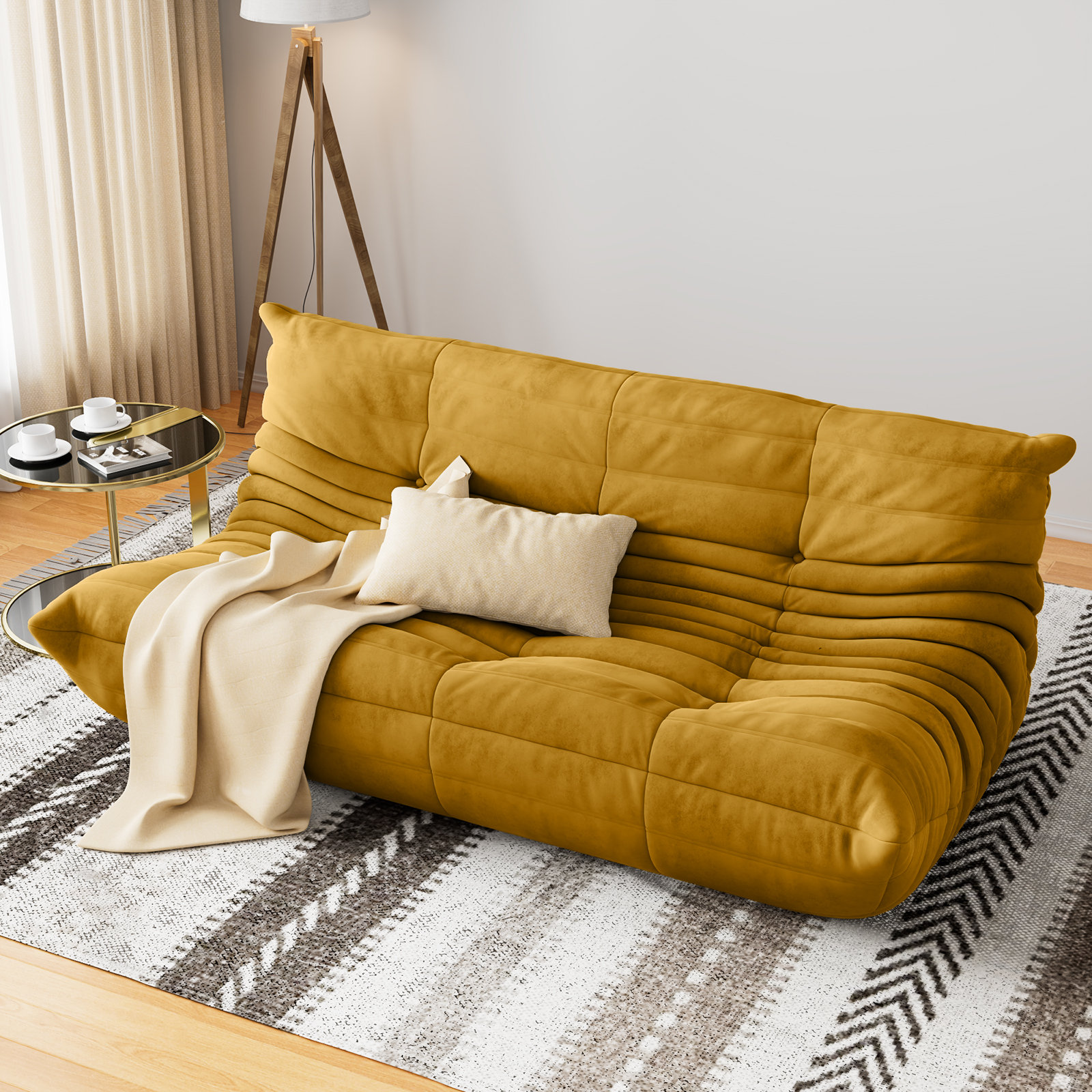 Fabric 3 Seater Sofa Bed