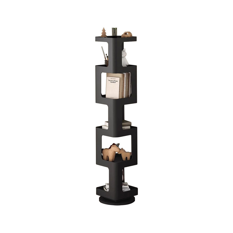 Bibliothèque rotative en fer, Noir