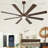 72 Inch Large Ceiling Fan with Light, Modern 8-Blade Walnut and Wood Grain Indoor Outdoor Fans with Remote App Control Dimmable Light, Quiet DC Motor Reversible 6 Speed Timer-652494713-652494709-652494708