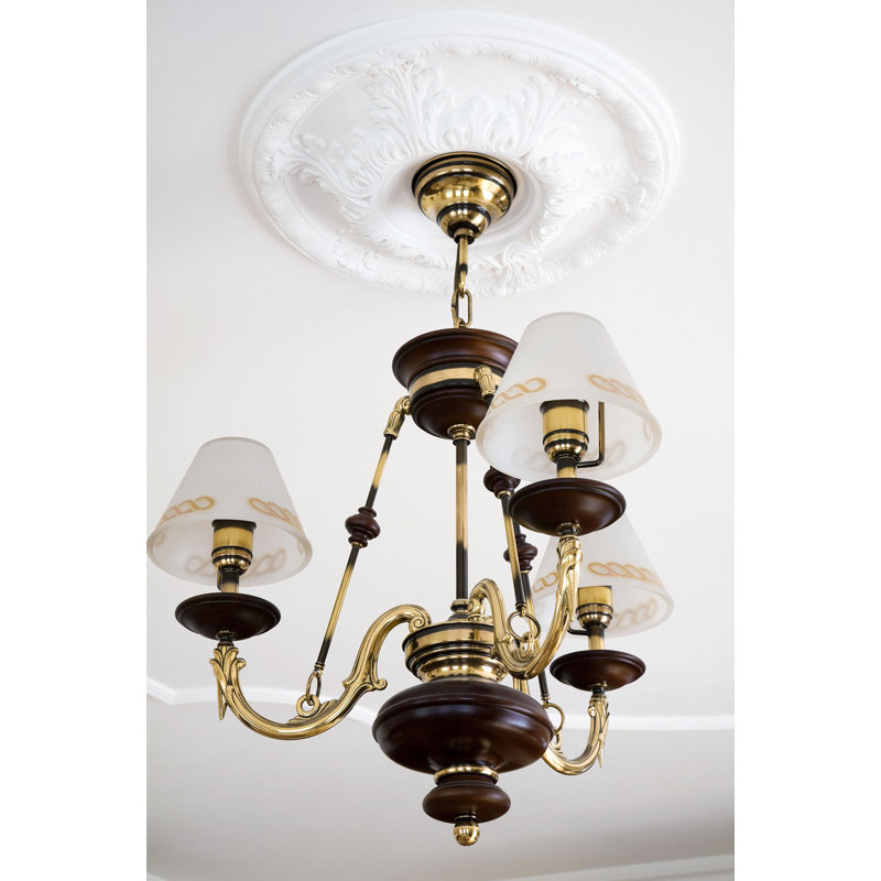 23-5/8 in Leaf Scroll Polyurethane Ceiling Medallion