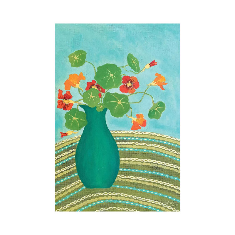Nana's Nasturtiums 1 Piece Wrapped Canvas Painting, 66.04 cm H x 45.72 cm W x 3.175 cm D