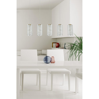 Aston 40 inch LED Pendant in Chrome