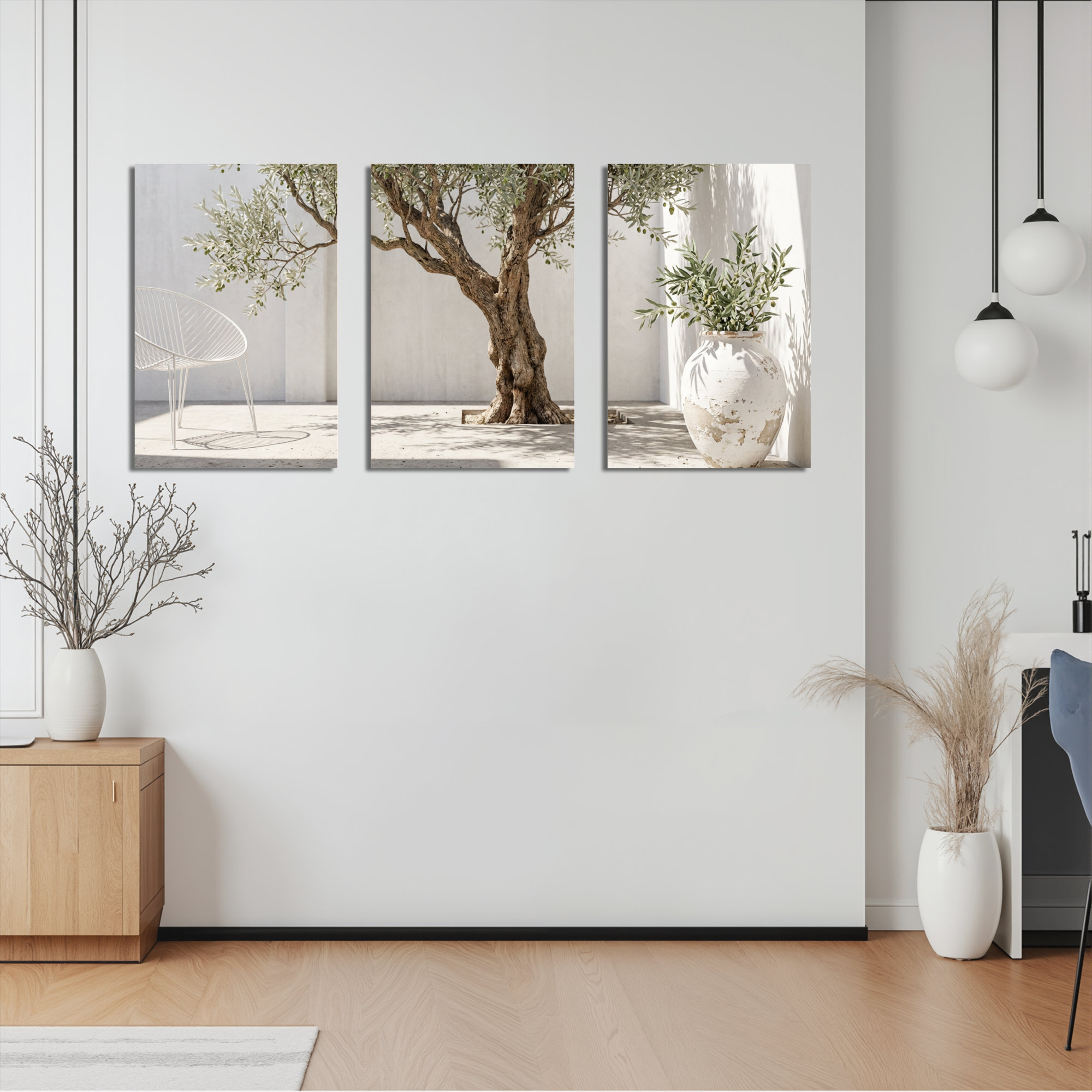 Winston Porter Olive Tree Nature Landscape Canvas Wrapped Wall Art Oil ...