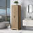 Storage Cabinet With Doors And Adjustable Shelf For Bathroom