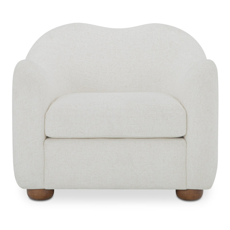Fauteuil d'appoint Elwood, Ecru Performance Weave