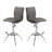 Barstool Texture Leatherette/Chrome Adjustable Height-964740661