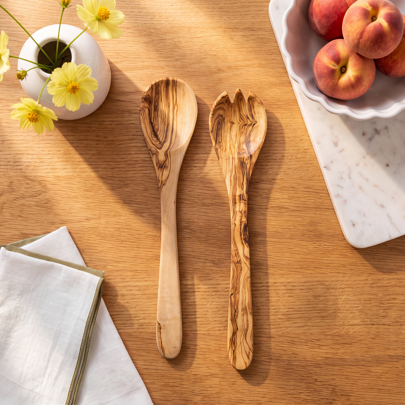 Olive Wood Serving Fork