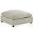 Beige Corduroy Ottoman