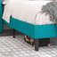 Lit plateforme tapissier Toderick avec aile de luxe et mélange de lin-985124330-985124331
