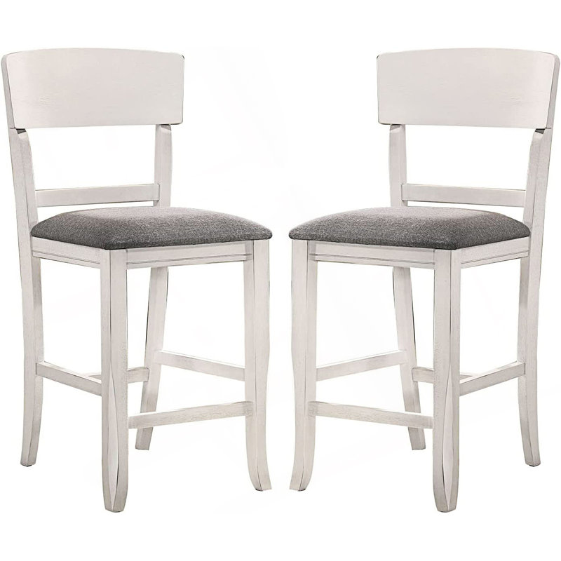 Ensemble de 2 chaises de salle à manger à hauteur de comptoir contemporaines