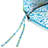 22" x 44" Outdoor Chair Cushion with Ties and Loop