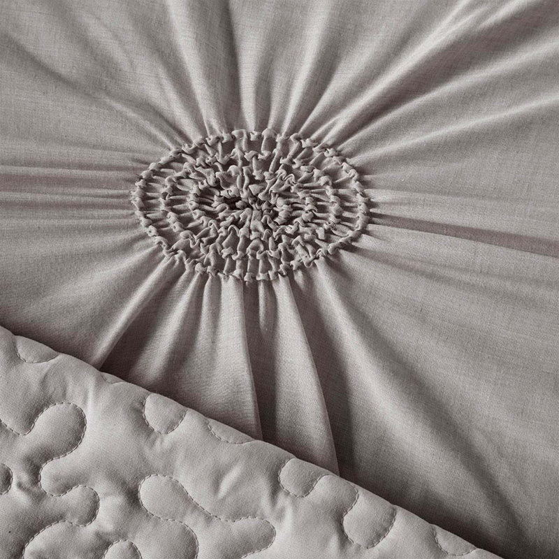 6 Piece Reversible Daybed Cover Set Dark Gray Daybed