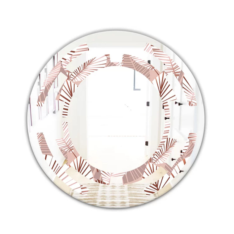 Miroir mural sans cadre iv space tropical, 23,6 po x 23,6 po