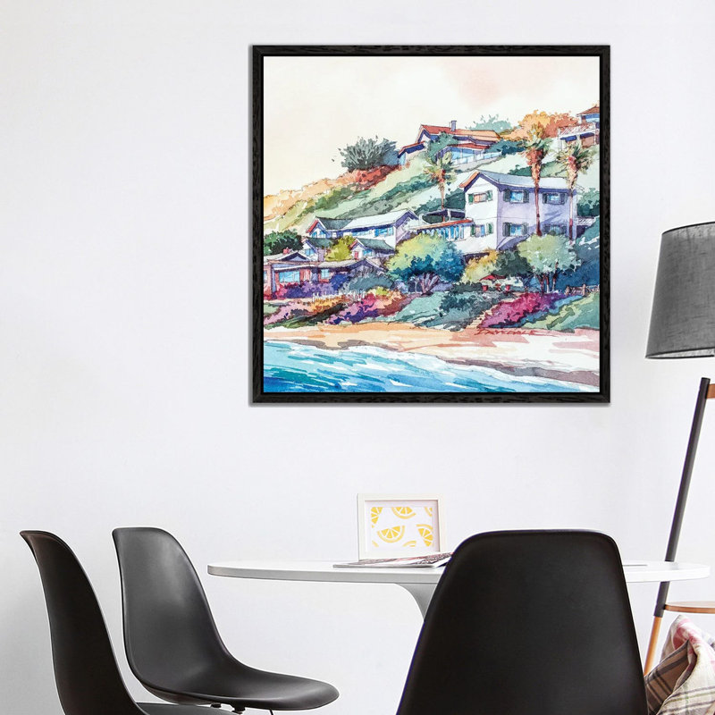 Linked In Time I by Irena Orlov - Floater Frame Print on Canvas, Black Framed