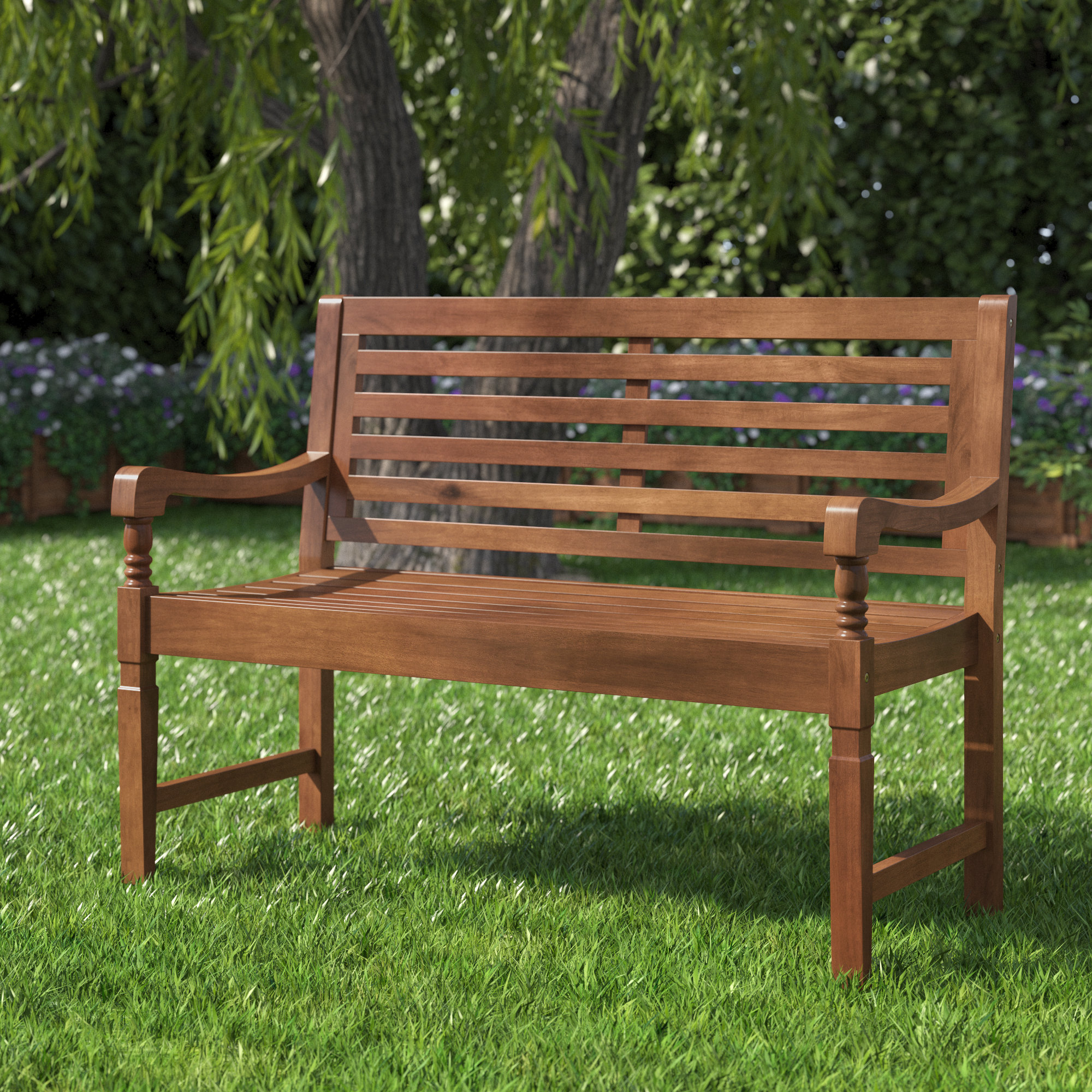 Laurel Foundry Modern Farmhouse® Vanegas Zanders Garden Bench & Reviews ...