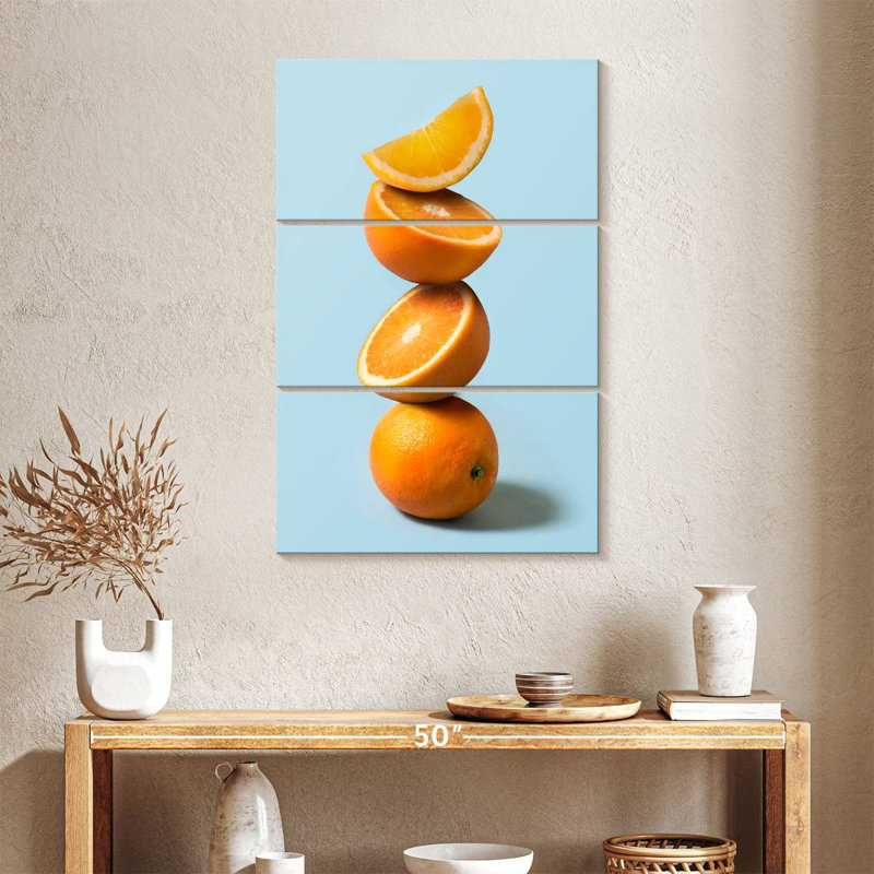 Yarlin Stack Of Oranges, 38" H x 24" W