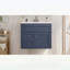 Meuble-lavabo mural 36 po avec 2 tiroirs, 1 tiroir basculant, lavabo simple en céramique 3 trous, armoire de rangement flottante moderne.-132137711
