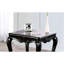 Table de bout à finition champagne, bois massif et placage, détails, pieds, l 26,5 po x P 28,5 po, H 24,5 po, table carrée à unité unique avec style, finition, design, assemblage requis