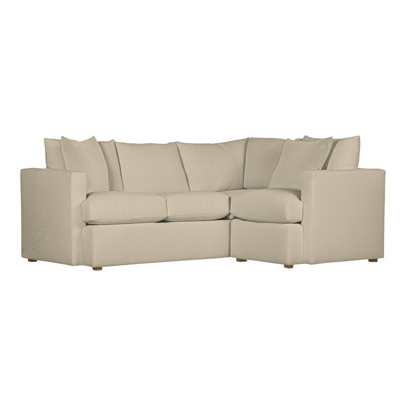 American Bungalow 2-Piece Sectional, Tuck Linen, Hampton