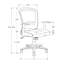 Chaise de bureau ergonomique à hauteur réglable